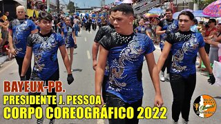 CORPO COREOGRÁFICO 2022 - BANDA MARCIAL PRESIDENTE JOÃO PESSOA 2022 NO DESFILE CÍVICO DE BAYEUX-PB.