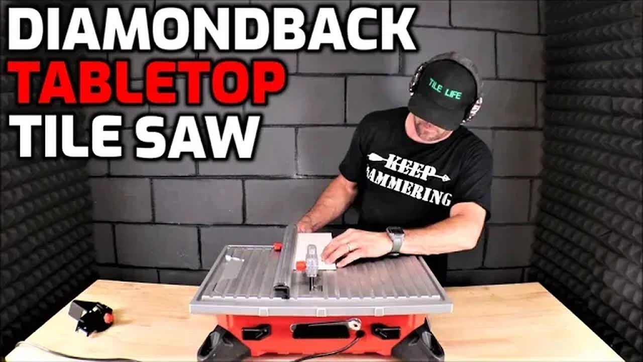 Diamondback 7" Tabletop Tile Saw by Harbor Freight! Full Review