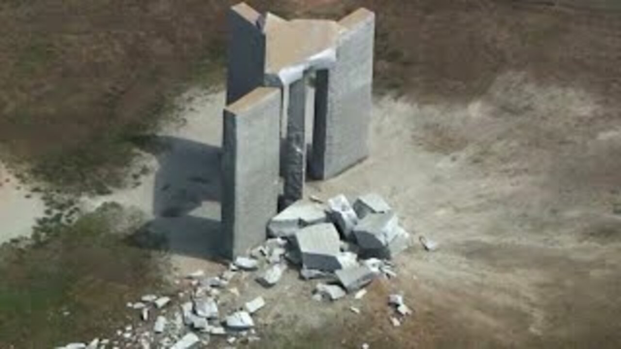 New World Order Georgia Guidestones Destroyed (1980-2022)