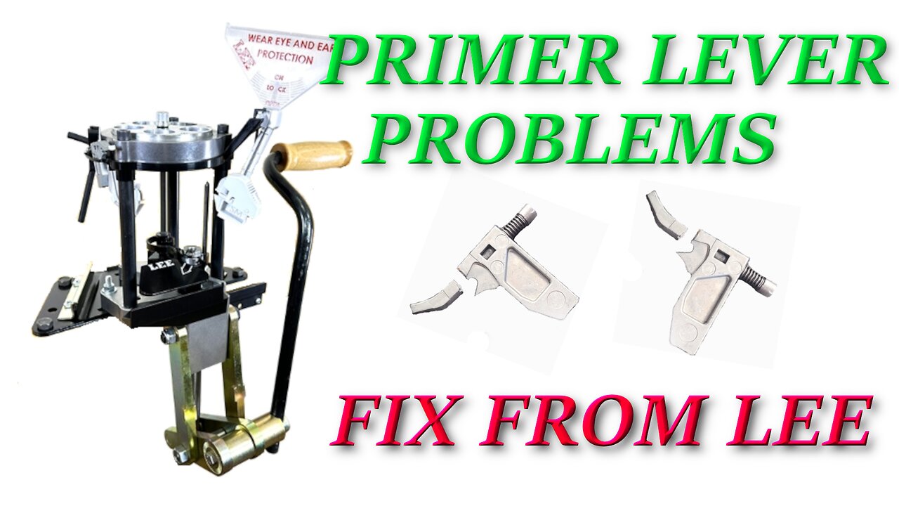 Ultimate Turret Press Priming Problems. Broken priming levers etc. and the Fix from Lee