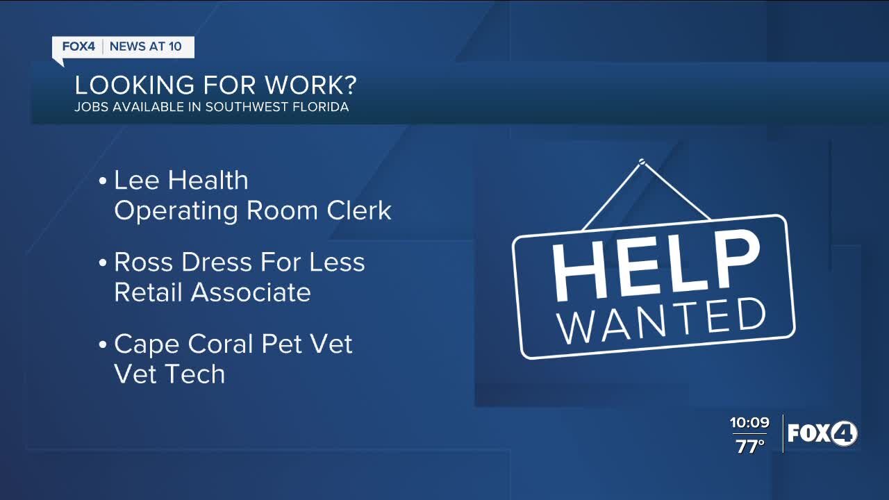 Lee Health, Ross and Cape Coral Pet Vet are hiring