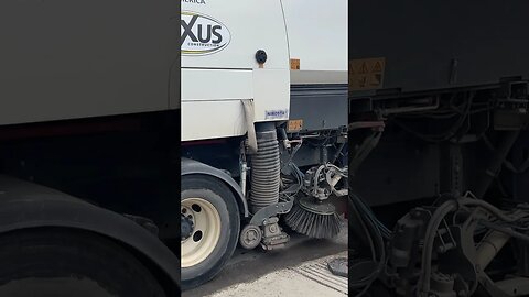 Truck street cleaner #montreal #traintravel #viralvideo #travel