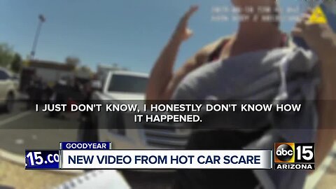 Body camera video shows Goodyear police questioning mother who left her baby in a hot car