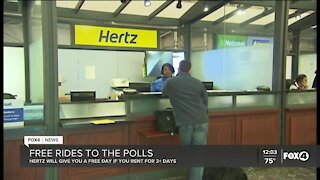 Hertz offers free rides to the polls