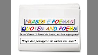 Notícias engraçadas: Preço das passagens de ônibus vão subir! [Frases e Poemas]