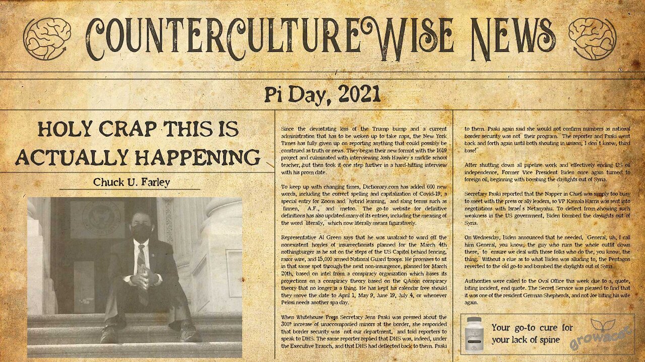Holy Crap, This is Actually Happening Pie Day — CCW News 03-14-2021