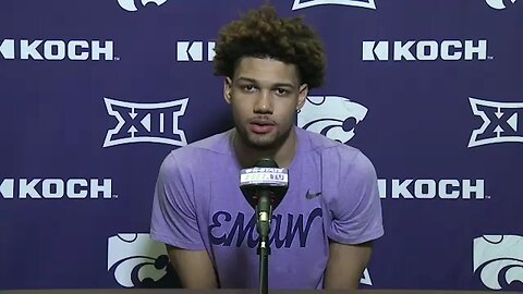 Kansas State Basketball | Davion Bradford Postgame Press Conference | TCU 67, K-State 60