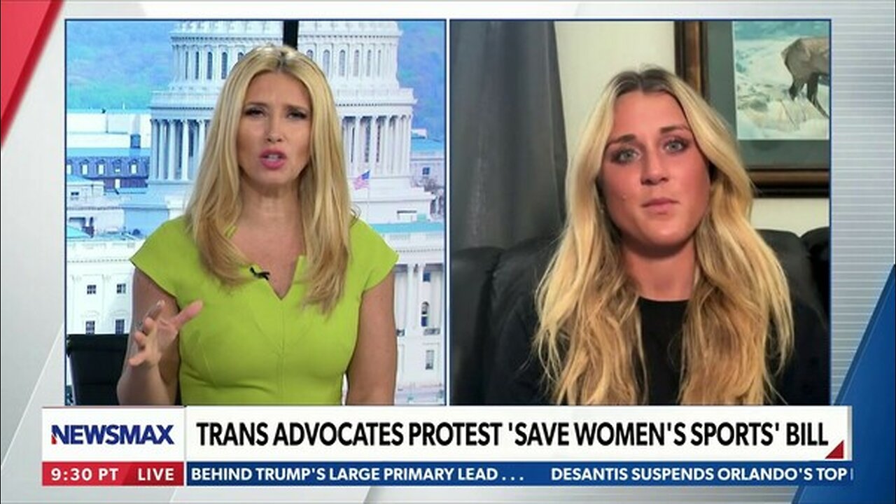 Trans advocates protest against "Save Women's Sports" bill