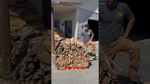 Fire starter #firewood #hardwood #kindling #split firewood #seasoned firewood # wood stove