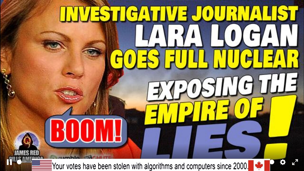 Lara Logan EXPLODES! Goes Full NUCLEAR on "EMPIRE OF LIES" Exposing Ukraine, COVID, NWO, WEF & Media