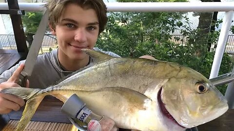 Giant TREVALLY - Catch n Cook! HD
