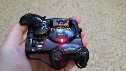 Up Close of Hallmark SEGA Genesis Console Ornament With Light and Sound