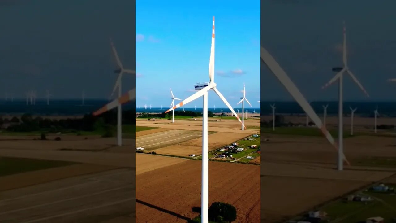 Wind Turbines Busy Making Electricity