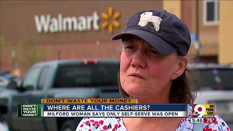 Why aren't there human cashiers at Walmart?