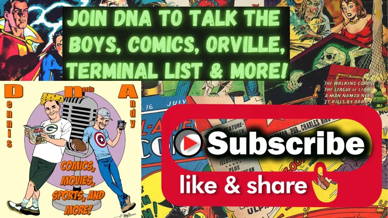 Join DNA as they talk Comics and review The Orville, The Boys, and Terminal List!