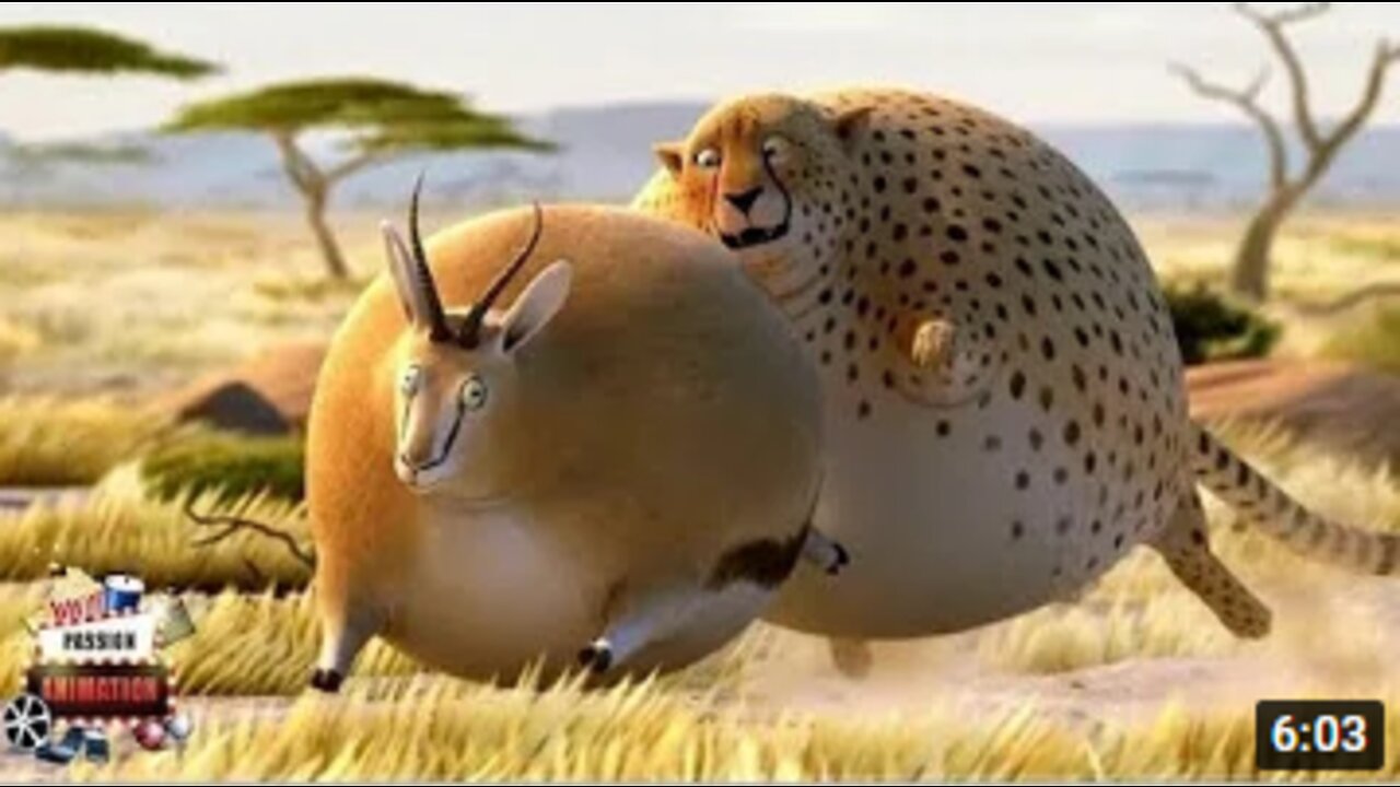 Funny Fat Animal Cartoon - short film cartoon - good for kids