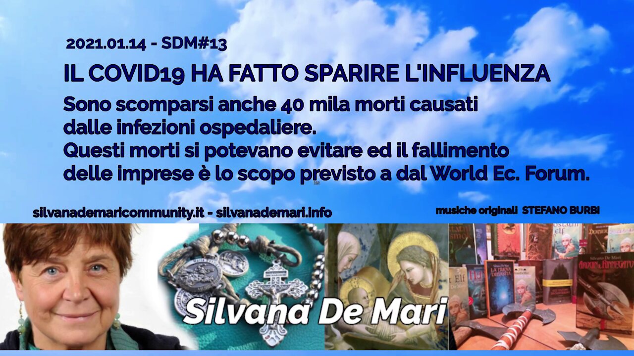 Silvana De Mari - IL COVID19 HA FATTO SPARIRE L'INFLUENZA IN EUROPA - 2021.01.14 - SDM#13