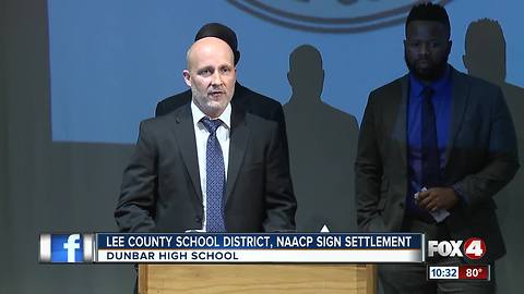 Lee County School District, NAACP sign settlement