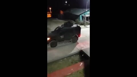 Military Patrolling Mencho's Hometown In Sandcats