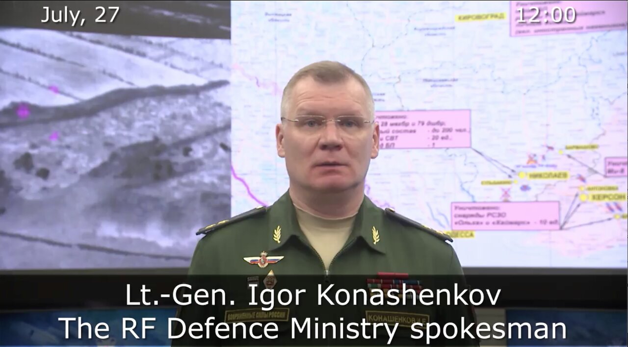 Russian Defence Ministry briefing on the progress of the special military operation in Ukraine