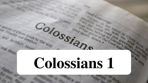 Colossians 1