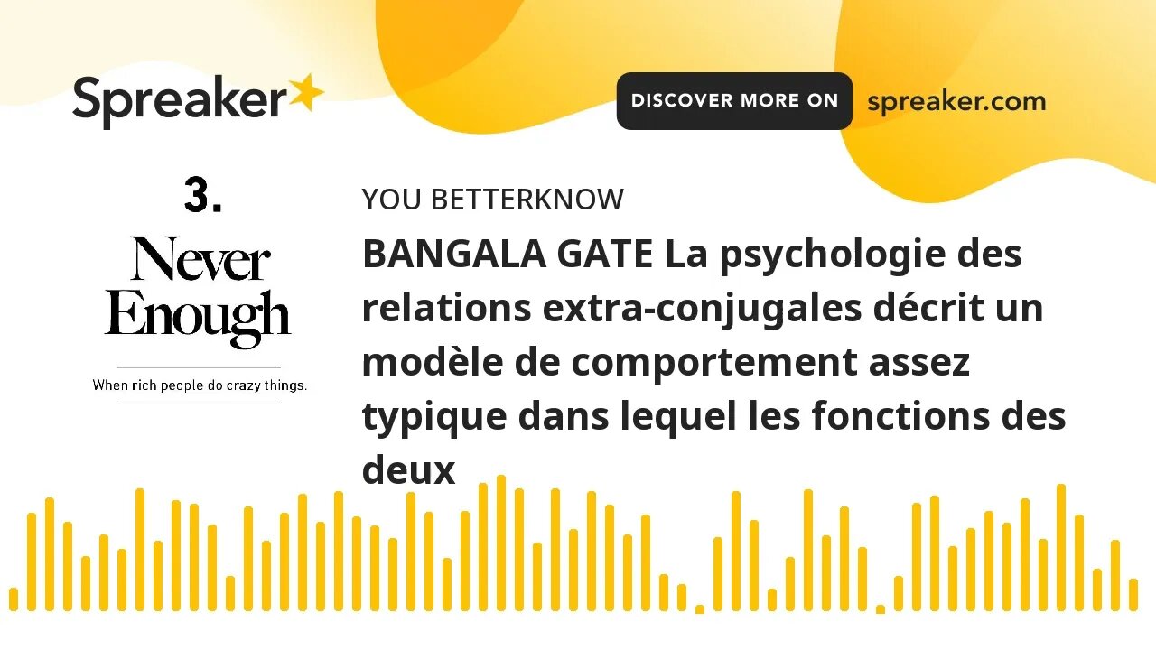 BANGALA GATE La psychologie des relations extra-conjugales décrit un modèle de comportement assez ty