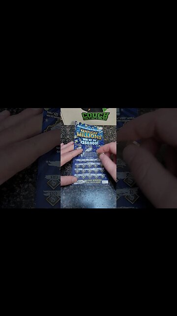 Almost Threw Way a Winning Scratch Off Lottery Ticket! #lottery