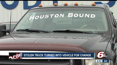 Boone County car dealership filling stolen truck with goods to send back to Harvey victims