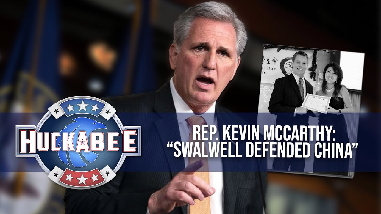 EXCLUSIVE: Swalwell DEFENDED CHINA Over Criticism | Rep. Kevin McCarthy | Huckabee