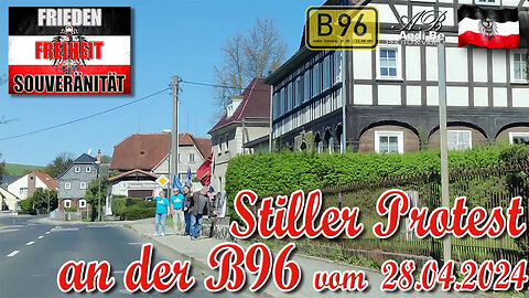 Stiller Protest an der B96 vom 28.04.2024
