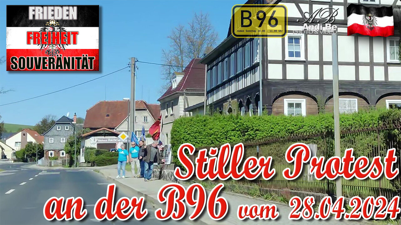 Stiller Protest an der B96 vom 28.04.2024