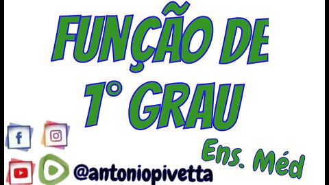 Função de 1º Grau - Ens. Méd.