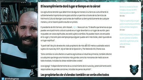 Ley Patrimonio Cultura de Australia IMPOSIBILITARA La AGRICULTURA