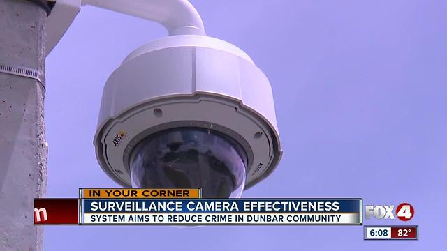 Are cameras in Dunbar reducing crime?