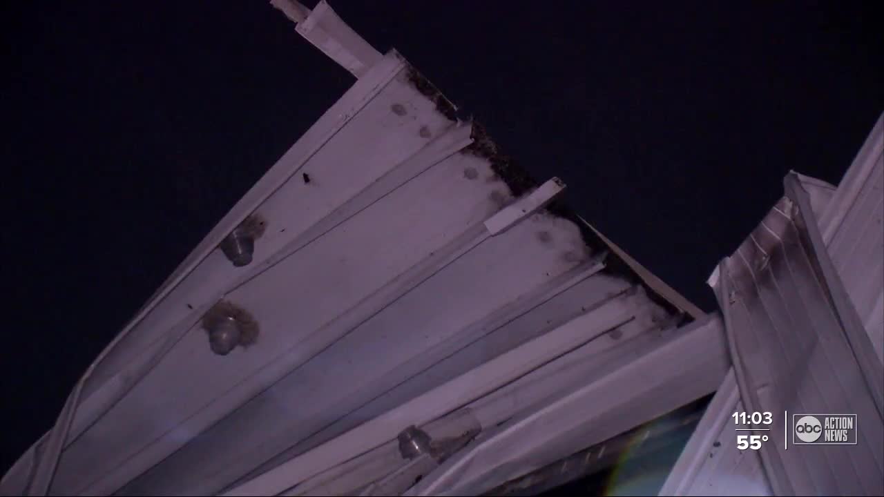 Storm damage in Largo community