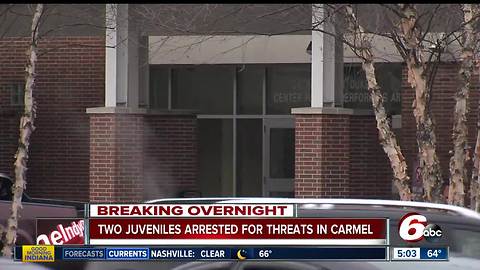 Two students arrested in connection with social media threats toward Carmel High School