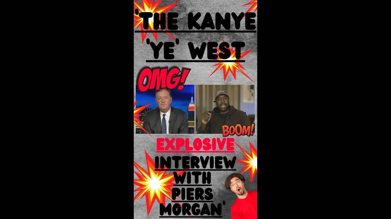 🧨 ‘PIERS MORGAN’ INTERVIEWS ‘KANYE ‘YE’ WEST’ = BOOM!!! #kanyewest #piersmorgan #wtf #omg #watch