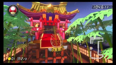 Mario Kart 8 Deluxe Time Trials - Ninja Hideaway (150cc) - 2:06.854