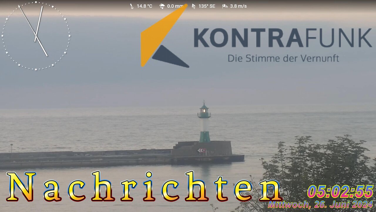 Nachrichten Kontrafunk 26.06 2024 - 05:00 Uhr #glaubewenig, #hinterfragealles, #denkeselbst
