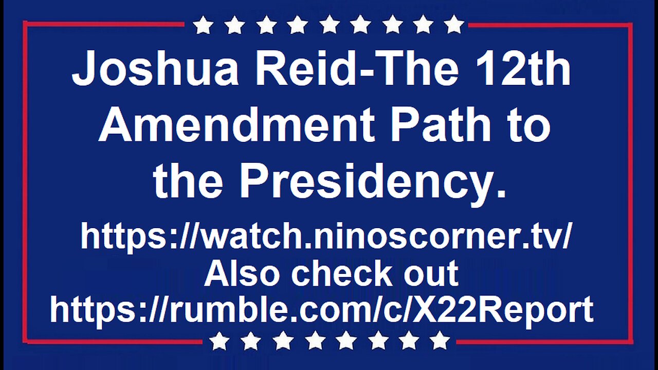 Joshua Reid-The 12th Amendment Path to the Presidency