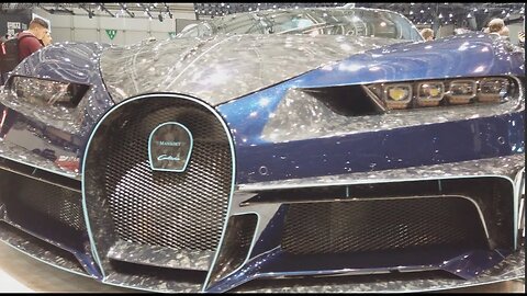 [4k] INSANE Mansory BUGATTI CHIRON Forged Carbon with DIAMOND Keyfob. Why not? Geneva 2019 [4k 60p]