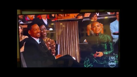 Will Smith Slaps Chris Rock after Laughing at the Joke