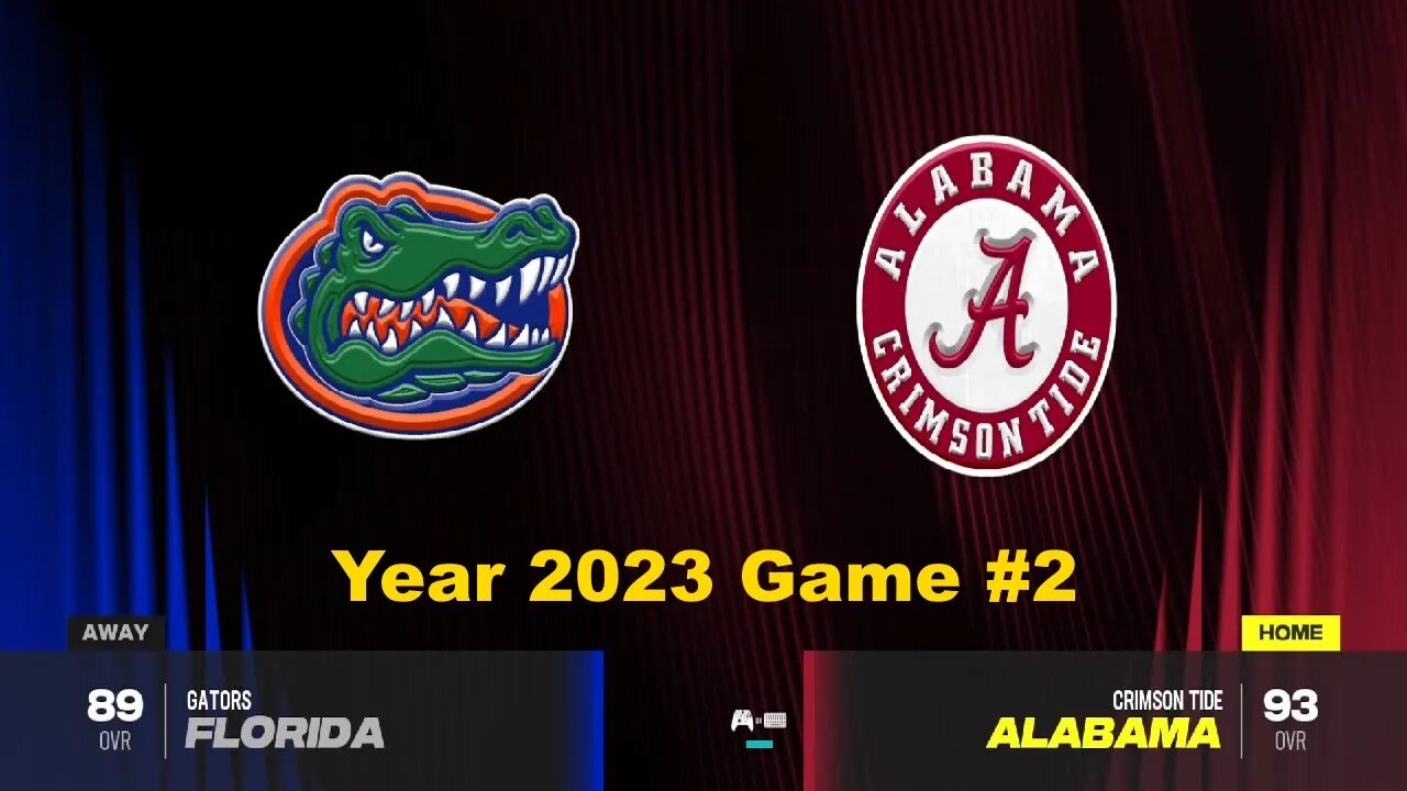 CFB 24 Florida Gators Vs Alabama Crimson Tide Year 2023