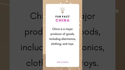 Fun Facts China