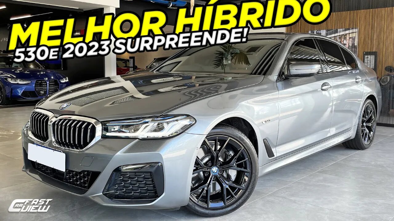 NOVO BMW 530e M SPORT 2023 COM PACOTE DARK EDITION E MOTORIZAÇÃO HÍBRIDA TRAZ ECONOMIA INCRÍVEL!