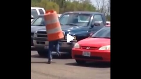 My Uncle acting Silly In the Parking Lot