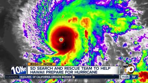 San Diego search and rescue team goes to Hawaii