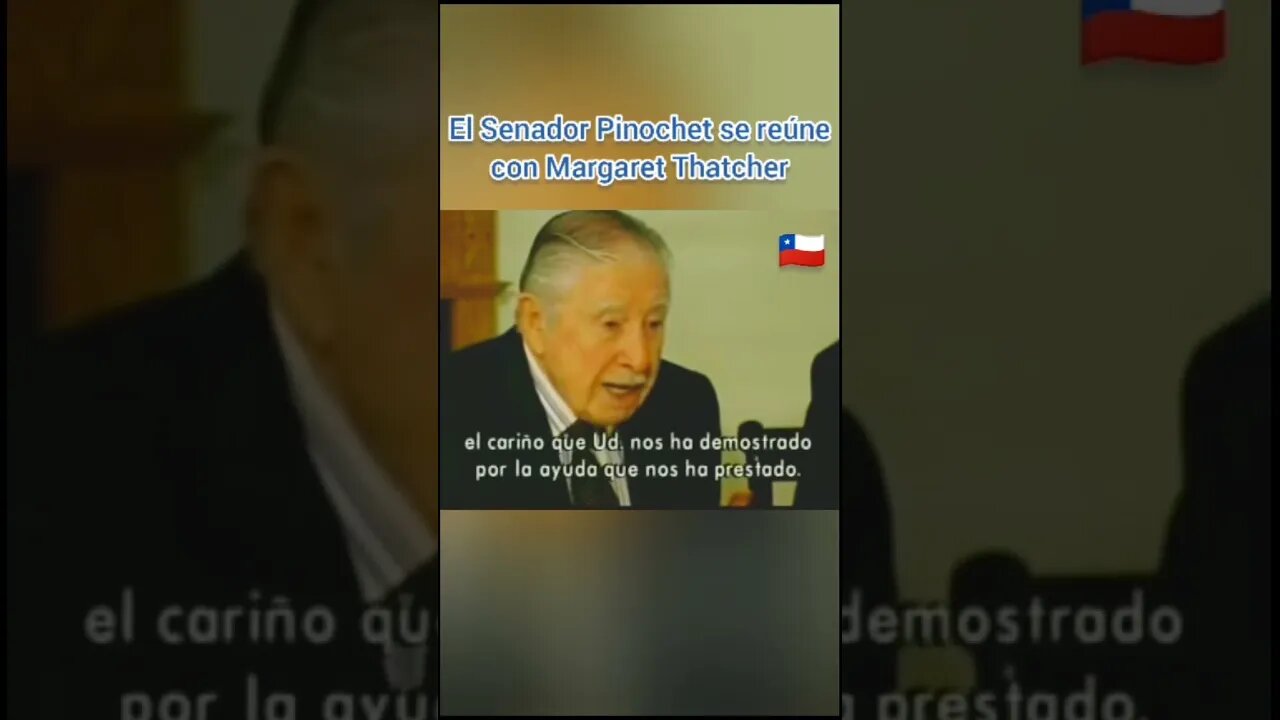 PRESIDENTE PINOCHET SECUESTRADO EN LONDRES CON PLAN IZQUIERDA CHILENA LO VISITA MARGARET THATCHER