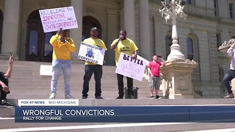 Rally to stop wrongful convictions held in Lansing