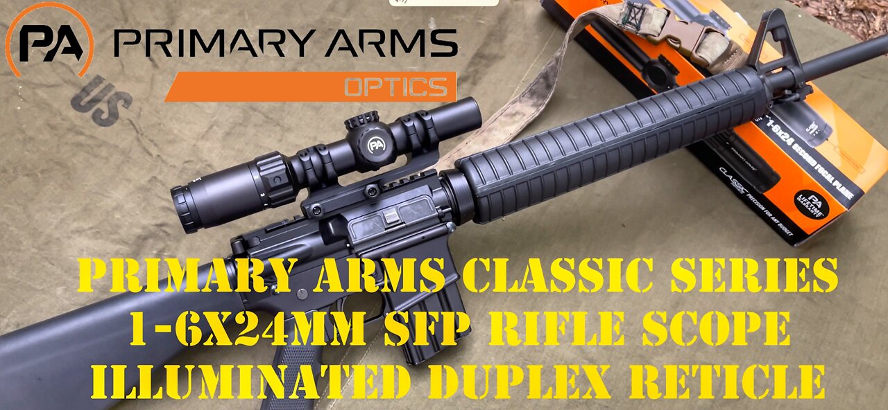 Primary Arms Classic Series 1-6x24mm SFP Rifle Scope - Illuminated Duplex Reticle